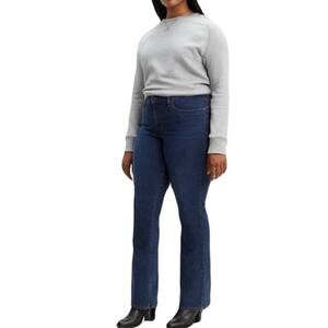 NWT LEVIS Jeans Woman W 34 L 32 Blue 315 Shaping Bootcut Tummy-Slim Stretch